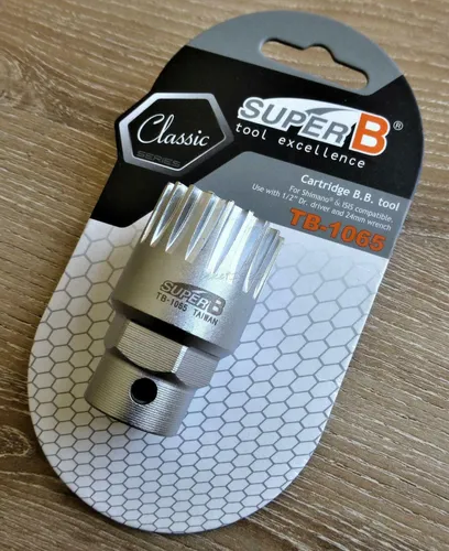 Fahrrad SUPER B TB-1065 Innenlagerschlüssel Tretlagerabzieher für 4-Kant Lager