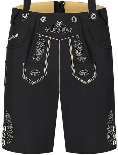 Steigenhöfer Manufaktur Trachtenhose Lukas Softshellhose mit Trägern – Lederhose Herren Stil Tracht Atmungsaktiv - Schnell trocknend - Wasser- und windabweisend