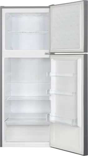 Amica DT 374 160 S Kühlgefrierkombination - Freistehende Kühl- und Gefrierkombination in elegantem Schwarz, energieeffizient (EEK E) und ideal für kleine Küchen.