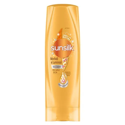 Sunsilk, Weiche und leuchtende Balsam, Anti-Frizz-Conditioner, verleiht weiches und nicht fettiges Haar, Active-Fusion-Formel mit Argan- und Mandelöl, Keratin und Biotin, 200 ml