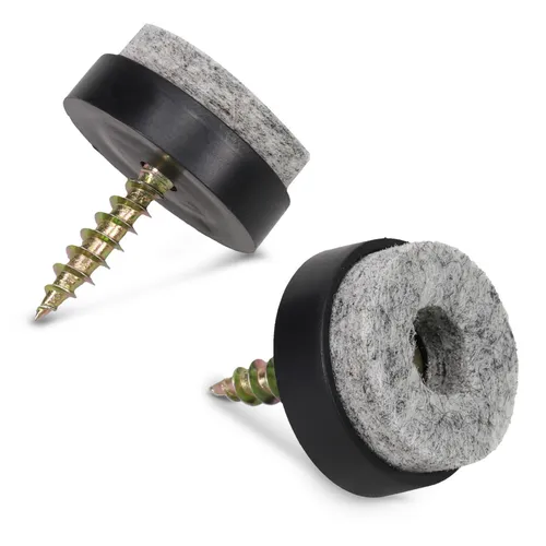 50x Filzgleiter mit Schraube Stuhlgleiter Bodenschutz Gleiter Schutz Stühle