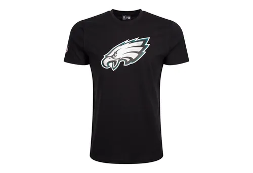 New Era T-Shirt NFL Philadelphia Eagles Logo - Stylisches Fan-Shirt - Rundhalsshirt der Philadelphia Eagles aus 100 % ringgesponnenem Baumwoll-Jersey, ideal für echte Fans mit coolem Teamlogo und aufgestickter Flagge.