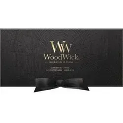 WoodWick Scented Candles Gift Set | Fireside Ellipse - Kerzen im Glas mit einzigartigem Holzdocht für ein knisterndes Kaminfeuergefühl. Ideal als Geschenk für Frauen zu Muttertag oder Ostern, mit bis zu 50 Stunden Brenndauer.