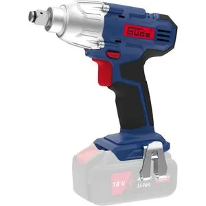 Güde Akku-Schlagschrauber BSS 18 1/2-0, 58506, 18V - Akkuschrauber mit 1/2 Zoll-Werkzeugaufnahme und 230Nm Anzugsdrehmoment. Ideal für schnelles Arbeiten dank Sprengring und LED-Arbeitslicht. Lieferung ohne Akku und Ladegerät.