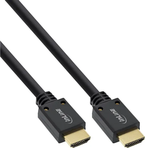 InLine HDMI Kabel 3 m - Typ A zu Typ A - HiFi-Kabel für hochauflösende Video- und Audioübertragung, ideal für Fernseher, Monitore und Projektoren.