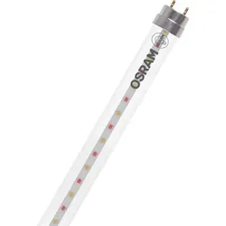 OSRAM LED-Pflanzenlampe T8 18W Warmweiß 600mm - Effiziente LED-Röhre für Pflanzenbeleuchtung. Ideal als Ersatz für T8-Leuchtstofflampen, fördert das Wachstum mit hoher Farbhomogenität und bis zu 69 % Energieeinsparung.