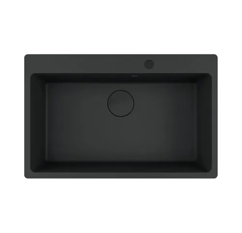Franke Maris MRG 610-73 A Black Matt Granitspüle - Küchenspüle aus hochwertigem Granit, ohne Abtropffläche, ideal für moderne Küchen mit minimalistischer Ästhetik.