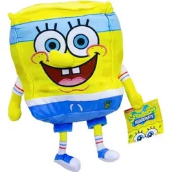 Nickelodeon Kuscheltier SpongeBob Kuscheltier 33 cm blau – weiches Plüschtier für Kinder (Set, 1-St., Geschenk-Set), SpongeBob Kuscheltier blau 33 cm – weiches Plüschtier für Fans gelb