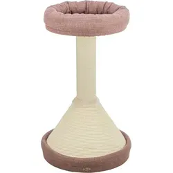Trixie Katzen Kratzbaum Viviana altrosa - Stylischer Kratzbaum in altrosa, 80 cm hoch und ideal für Katzen, um ihre Krallen zu wetzen und zu spielen.