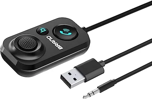BT 5.0 Kabelloser AUX-Adapter für Auto - Vielseitiger Audiotransmitter und -empfänger mit Bluetooth 5.0 für hochwertige Klangübertragung. Ideal für die Verbindung mit Auto-Lautsprechern und kompatibel mit iOS und Android.