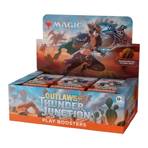 Outlaws Of Thunder Junction - Play Verstärker Box - TCG OVP Displays, enthält spannende Karten für ein fesselndes Spielerlebnis in Magic the Gathering.
