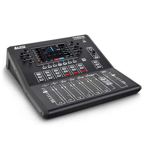 ALTO TMD16 16-Kanal Digitalmixer mit Bluetooth und 7-Zoll Display, kapazitiven Touch-Fadern, EQ und FX, App-Steuerung, für Live-Sound-Mixing in kleinen Lokalen und Proberäumen