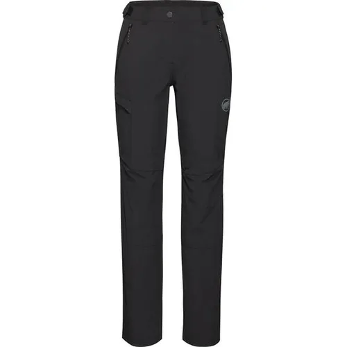 Mammut Runbold IV Pants Women - Schwarz (0001) 38 Short - Wanderhose für Damen, ideal für Outdoor-Aktivitäten mit schnelltrocknendem, atmungsaktivem Material und UV-Schutz. Perfekter Sitz durch Taillenbundverstellung und recycelte Materialien.