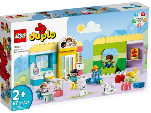 LEGO 10992 Spielspaß in der Kita - LEGO DUPLO Set für Kinder ab 2 Jahren, ideal für kreatives Spielen. Enthält 67 Teile und 4 Minifiguren – fördert die Fantasie und Motorik.