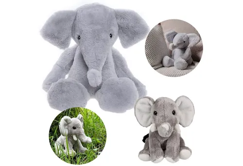 Sarcia.eu Kuscheltier Charlie Bears - Plüsch Elefanten Set - Kuscheltiere von Charlie Bears, bestehend aus zwei einzigartigen Elefanten, die Wärme und Geborgenheit bieten. Hergestellt aus superweichem Plüsch, ideal zum Kuscheln und vollständig kindersicher.