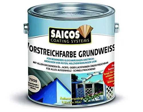 Saicos 7050 501 Vorstreichfarbe Grundweiss 2.5 l