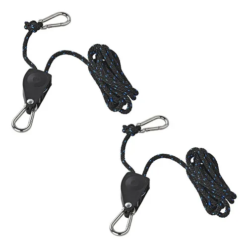 Flaschenzug mit Ratsche und Seil - Set von 2 Stück 136kg - Praktisches Set für vielseitige Anwendungen, ideal zum Heben und Sichern von Lasten. Robuste Konstruktion für zuverlässigen Einsatz.