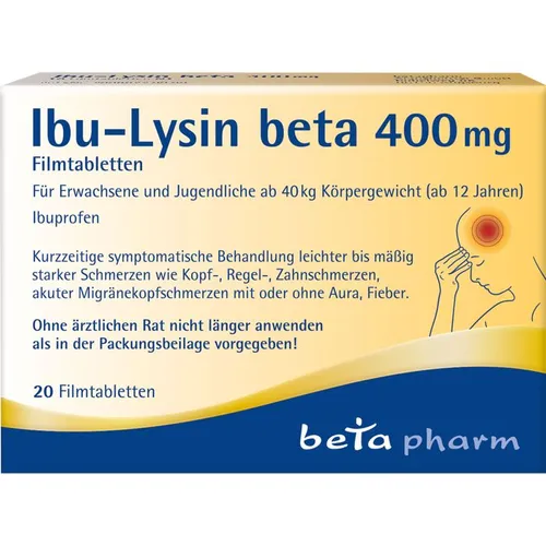 IBU-LYSIN beta 400 mg Filmtabletten 20 St.