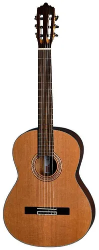 La Mancha Rubi CM-Left Linkshänder Konzertgitarre - Konzertgitarre für Linkshänder, bietet hochwertigen Klang und hervorragende Spielbarkeit für Musiker jeden Niveaus.