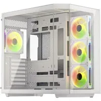 Empero Tower-Gehäuse weiß mit Tempered Glass