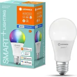 Ledvance LED Smart+ Birne A60 8,5W - Dimmbar und RGBW - Energiesparlampe mit bis zu 80% weniger Energieverbrauch, 16 Mio. Farbmöglichkeiten und Steuerung via App, ideal für modernes Smart Home.