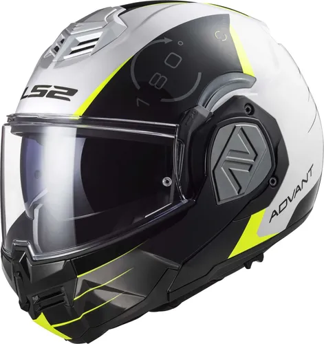 LS2 Klapphelm ADVANT CODEX White Black XL