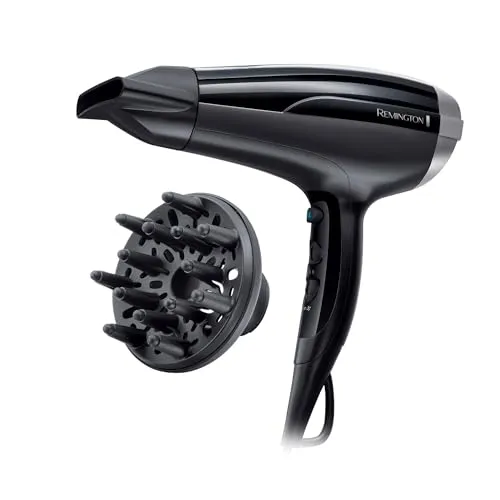 REMINGTON D5215 Pro Air-Shine Haartrockner 2300 Watt - Haartrockner mit Pro Air-Shine Technologie für schnelles Trocknen und glänzendes Haar, ideal für den täglichen Gebrauch.