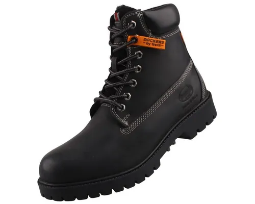 Dockers by Gerli Damen Combat Boots - Wanderschuhe, warm gefüttert für perfekten Komfort in der kalten Jahreszeit, aus hochwertigem Leder mit robuster PU-Laufsohle.
