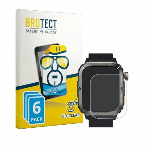 BROTECT 6 Stück Schutzfolie für AGM Legion 3 Displayschutz Folie Made in Germany, Ultra-Klar