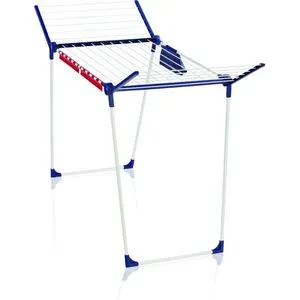 LEIFHEIT Wäscheständer Pegasus 180 Solid – 18m Trockenlänge - Stabiler Wäscheständer für drinnen und draußen mit 18m Leinenlänge. Platzsparend klappbar und inklusive 2 Kleinteilehaltern für einfaches Aufhängen von kleinen Wäschestücken.