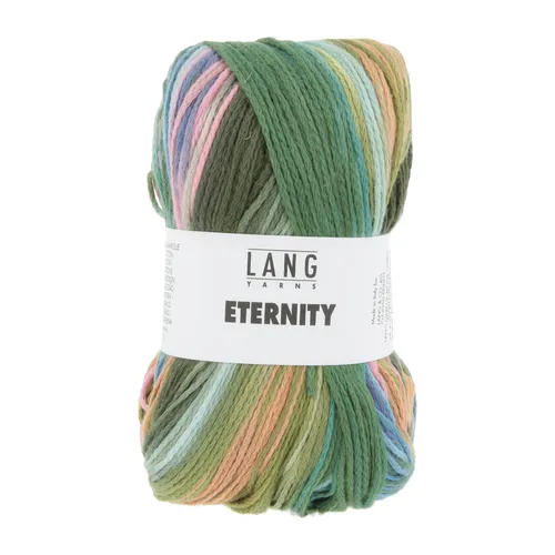 Wolle Kreativ! Lang Yarns - Eternity Fb. 5 grün olive lodengrün lachs 100 g