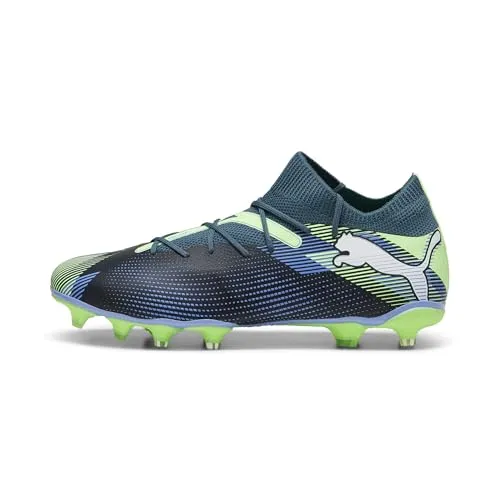 Puma FUTURE 7 MATCH FG/AG - grau - Hochwertige Fußballschuhe für feste und Kunstrasenplätze mit innovativer Netfit-Technologie für individuelle Passform und exzellente Traktion.