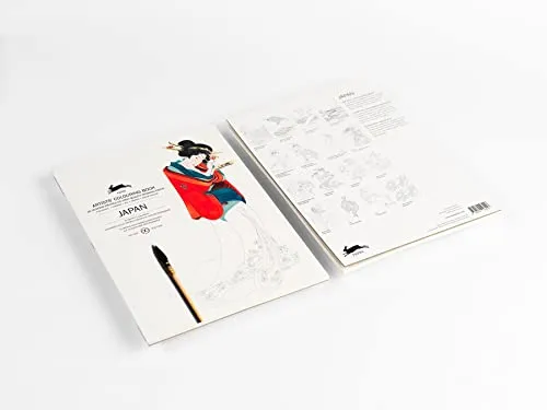 Japan: Artists' Colouring Book