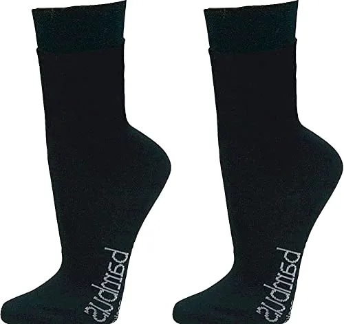 WOWERAT Wellness-Socken mit Frottee-Polstersohle, aus VISKOSE -BAMBUS 3er-BÜNDEL (Gr.39-42, schwarz)