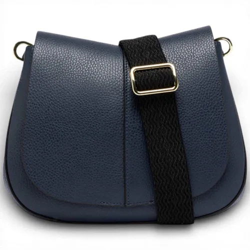 GIANNI CHIARINI Helena Round Tasche für Frauen – Dunkelblau aus Leder - Elegante Handtasche im klassischen Design, ideal für jede Gelegenheit. Hochwertiges Leder und stilvolle Farbgebung machen sie zum perfekten Accessoire.