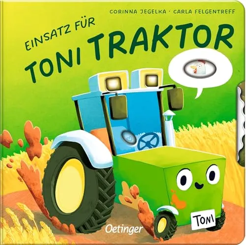 Einsatz für Toni Traktor: Interaktives Kinderbuch mit einer stabilen Drehscheibe und toll illustriertem Farbschnitt für Traktor-Fans ab 2 Jahren (Kleine Fahrzeuge, großer Tag)
