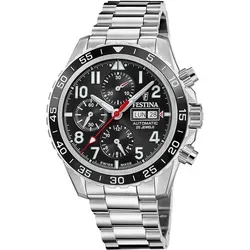 Festina F20055/4 Herren Uhr - Swiss Made Automatico - Armbanduhren für Herren mit automatischem Uhrwerk, edelstahl und 10 bar wasserdicht – stilvoll und funktional für jeden Anlass.