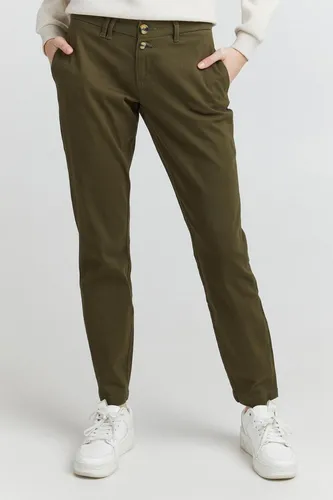 OXMO OXPilar Damen Chino Hose - Stretch Stoffhose in Grape Leaf - Damen-Hosen mit Stretch-Anteil für optimalen Tragekomfort, ideal für Casual- und Business-Looks, zeitlos und vielseitig kombinierbar.