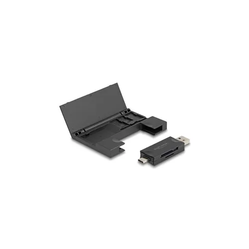 DeLOCK Kartenleser Card Reader USB 5 Gbps USB Type-C/Typ-A für SD, MMC, microSD