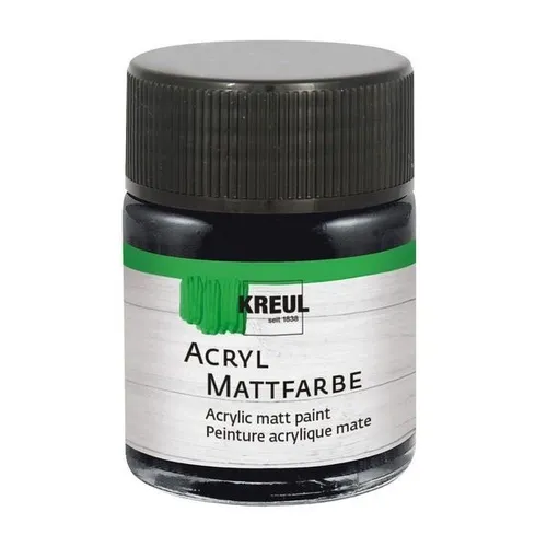 Kreul Acryl Mattfarbe Schwarz 50 ml 100ml/7,18 Euro