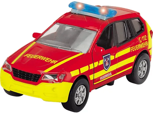 Dickie Toys Safety Unit, 2-sort. - Robuste Fahrzeuge für Kinder, langlebig und flexibel gestaltbar, ideal für kreatives Spielen