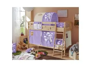 TiCAA Etagenbett Erni Country-V aus Kiefer Natur - Das Etagenbett 