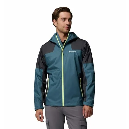 Columbia Inner Limits™ III Jacke Blau L - Funktionsjacke mit wasserabweisendem Omni-Tech™ Material, ideal für Outdoor-Aktivitäten und umweltfreundlich dank PFAS-freiem Design. Perfekt für Retro-Liebhaber!