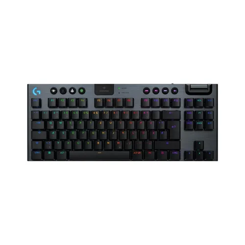 Logitech G915 X LIGHTSPEED TKL Clicky Gaming-Tastatur - Kabellose Gaming-Tastatur mit LIGHTSPEED-Technologie für ultra-schnelle Reaktionszeiten und Clicky-Tasten für präzises Tippen und Spielen.