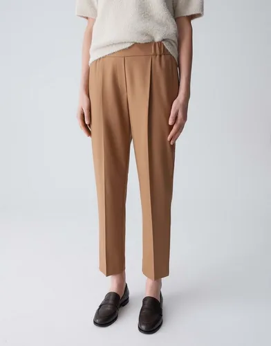 OPUS PANTS Stoffhose LUNAH CASUAL mit elastischem Komfortbund Mid Rise, Cropped Relaxed, elastischer Gummibund
