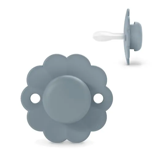 Suavinex, Schnuller für Babys 6/18 Monate, Runder Schnuller mit physiologischem Silikonsauger SX Pro, Symmetrisch, Superweich und Flexibel, respektiert die orale Entwicklung, Wonder Spring Lake