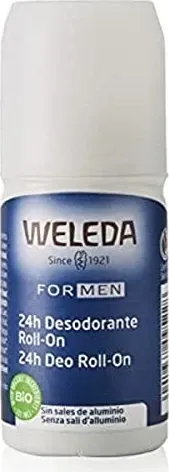 Weleda For Men 24H Deo Roll-On 50 ML - Deos mit 24h natürlichem Schutz für Männer, ohne Aluminiumsalze. Belebender Duft von Vetiver und ätherischen Ölen sorgt für Frische und Hautverträglichkeit.