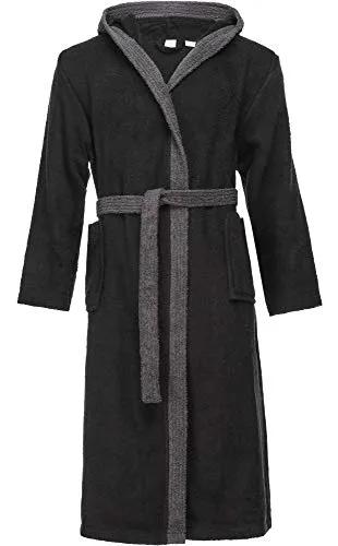 Ladeheid Herren Frottee Bademantel LA40-190 - Hochwertiger Komfort - Bademäntel für Herren; 100% Baumwolle, warm und bequem mit klassischem Schnitt; Ideal zum Entspannen oder nach dem Baden; Oeko Tex Standard, zwei Taschen und große Kapuze für zusätzlichen Komfort.
