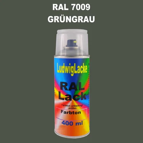 Ral Spraydose Seidenmatt 7009 Grüngrau 400ml Buntlack Decolack Lackspray Rallac