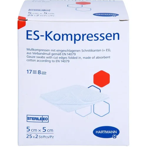 ES-KOMPRESSEN steril 5x5 cm 8fach 50 St.
